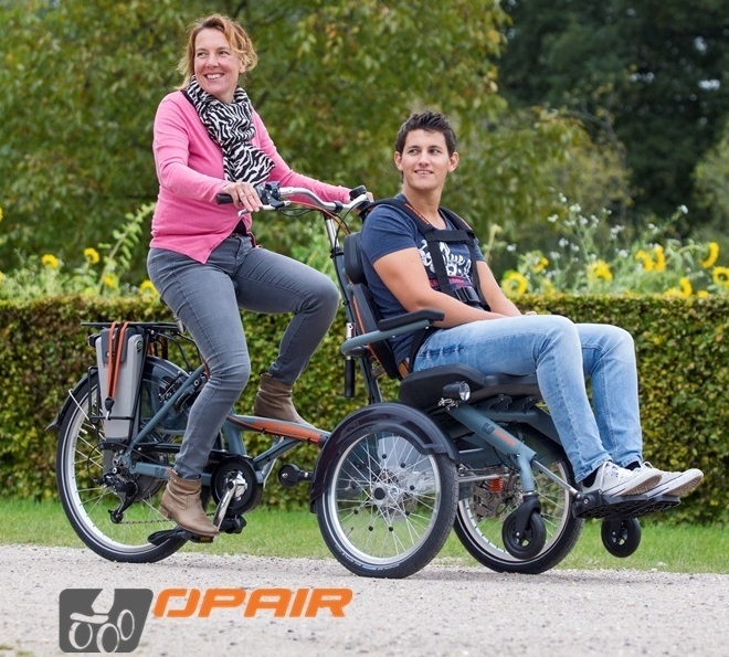 Rollstuhlfahrrad für bewegungseingeschränkte Mitglieder
